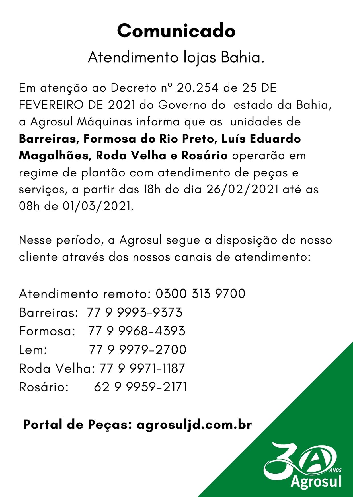 comunicado